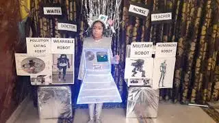 robot fancy dress / AI / first prize in fancy dress for kids