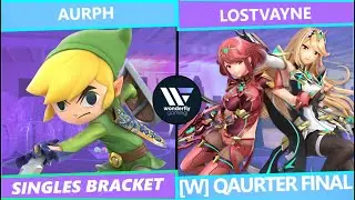 Wonderfly Weekly 134 aurph T. (Link) vs LostVayne (Pkmn Trnr Aegis Sephiroth) Winners Quarter Final