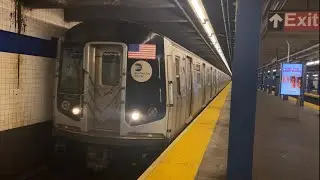 IND Concourse Line: (B) Lcl and (D) Exp Trains with Test Train @ Kingsbridge Rd (R68, R68A, R160A-1)