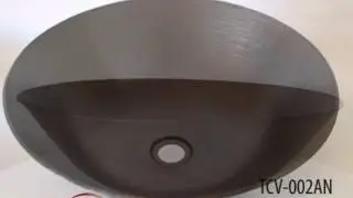 TCV-002AN Round Copper Bath Vessel Sink