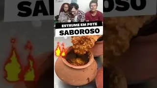 ESTRUME NO POTE INDIANO #comidaindiana #alinedelonga #comidaderuaindiana #humor #react #india #food