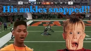 Craziest ankle breaker+touchdown!?- Mut 17 Gameplay