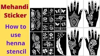 Henna stencil, How to use henna stencil, DIY Henna Sticker