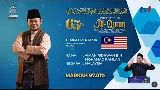 Alhamdulillah! Malaysia Johan Qari, Qariah & Naib Johan Hafizah #MTHQA2025