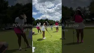 POV: Taking golf lessons with a group of beautiful black women ⛳️🫶🏽