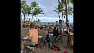 Drum Circle Sunday Sep28th  #hawaii #beach #drumcircle #bigisland #drum #music