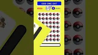 🔍 Can You Spot the Odd Pok&eacute;mon Out? | Easy to Hard Challenges! 🏆#shorts