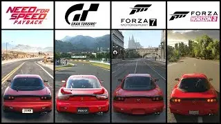 NFS PAYBACK vs GT SPORT vs FORZA 7 vs FORZA HORIZON 3 - Mazda RX7 Comparison
