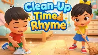 Clean-Up Time Rhyme 🧹 | Kids Cleaning Song | Tidy Up Song for Toddlers & Preschoolers #nurseryrhymes