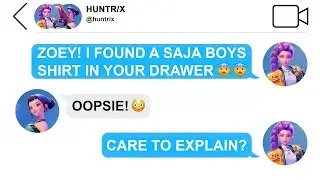 Большой секрет Зои 😱┃Групповой чат Saja Boys/Huntrix 💬 Kpop Demon Hunters