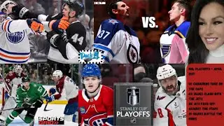 Puck it with Jo, NHL Playoffs 4/21/25 Canadiens vs Caps, Blues Jets, Avs vs Stars, Oilers vs Kings