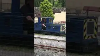 Miniature diesel railway arriving at Betws-y-Coed #train #dieseltrain #dieseltrains #narrowgauge