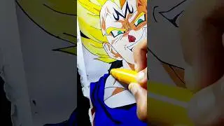Drawing Majin Vegeta 😈 #vegeta #dragonballz