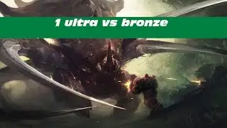 1 ultra vs bronze StarCraft Dutch.