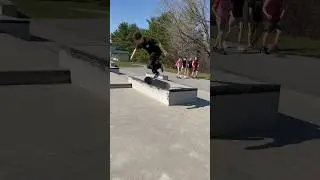Varial kickflip out of a backside 5050 #skate #skateboarding #skateboard #skater #skating #shorts
