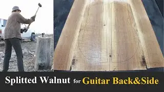 Splitting Wood for Guitar (walnut)
