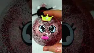 How to make nano tape ball - glitter tape balloon shorts #magicslimetv #squishy #tiktok