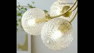 Mid Century Circle Metal Chandelier For Living Room