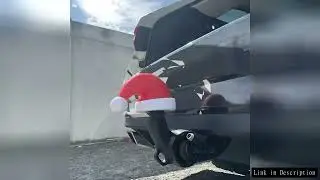 Christmas Hat Trailer Hitch Ball Cover Trailer Coupling Cap 3D Printed Prevent Receiver Tube From Ru
