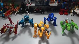 Menggabungkan 5 robot Dinosaurus menjadi 1 Robot super | Dinosaur Warrior 5 in 1