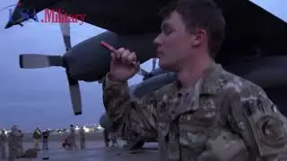 U.S. Navy and AC-130W Gunships conduct joint operations in Arabian Gulf