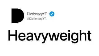 Heavyweight Meaning in English
