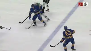 Tyler Seguin gets a gift off Mark Pysyk's back to tie the game