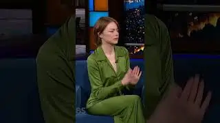 Emma Stone Thinks Willem Dafoe Is an Undercover Alien 👽😂 #shorts