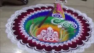 Gudi Padwa Special Rangoli  Nutan Varshabhinandan Shubh Gudi Padwa Rangoli  Ugadi Kolam