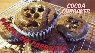 cupcake de chocolate. PALEO, LOWCARB, KETO.