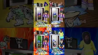 Mouth Elevator VS Sonic.EXE Frog & Knuckles & Aphmau | Minecraft & Sonic