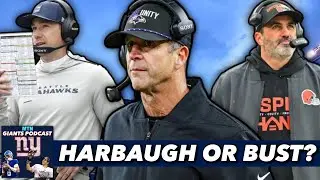 Giants Coaching Search Heats Up As John Harbaugh is Fired + Defending Stefanski