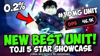 [3 CODES] NEW 0.2% ALL STAR TOJI is The NEW BEST DAMAGE UNIT KING in ASTD X! Showcase