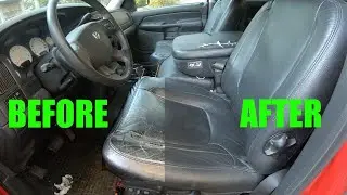 HOW TO Dye/Renew Leather Seats In Your Car Or Truck