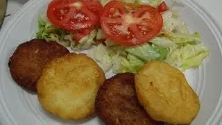 RECETA DE  CROQUETAS O TORTITAS DE ATUN Y SALMON   RECETAS CON MARISCOS angycrisjavi