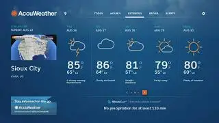 AccuWeather National Forecast w/ DIRECTV Interactive App - August 22, 2021 @ 3:54 AM CDT