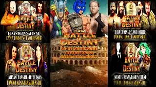 DXW BATTLE OF DESTINY MATCH CARD (DESDE ROMA) #wrestling #destacados 