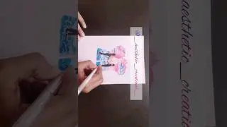 Your Name |KiminoNawa |Anime Scene |Double Exposure |Watercolour painting |Shorts #TrendingShorts