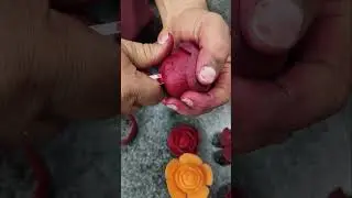 &ldquo;Beetroot Rose 🌹 | Vegetable Carving Art #shorts&rdquo;