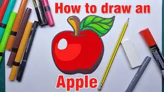 How to Draw a Red Apple