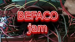 Befaco Kickall making a whole arrangement in stereo, Chopping Kinky and the ST Modular Karl filter