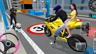 🔥 Yellow Super Bike Highway Speed😲 Racing Run#UniversalGamingx#