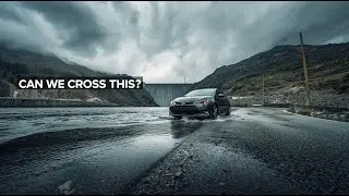 Exploring a Flooded Mountain Road | Water Dam Adventure in a Toyota Corolla
