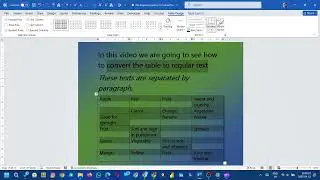 📋 Convert Table to Text in MS Word in 1 Click 💥 | Table Formatting Simplified!