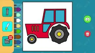 &Ccedil;ocuklar İ&ccedil;in Eğlenceli Trakt&ouml;r Boyama Fun Tractor Coloring for Kids #videogames #painting #trt&ccedil;ocuk