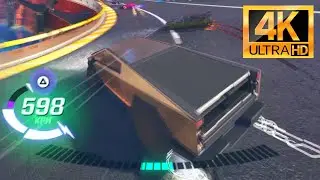 Fortnite Rocket Racing - Tesla Cybertruck Stainless Steel - Gameplay (No Commentary) - 4K 60fps PS5