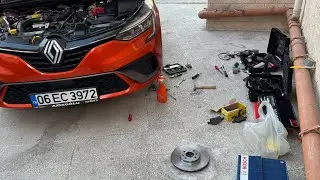 Reno Clio 5 &Ouml;n Disk Balata Değişimi