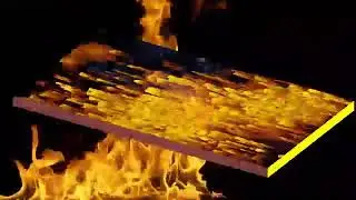 Fire effects in name or photos kromakey