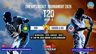2nd AIP T20 Cricket tournament 2026 Group B  Goa Police vs Daman & Diu Police at Alur Stadium
