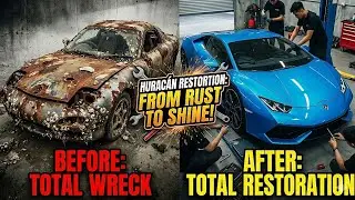 ASMR Lamborghini Huracan Restoration | From Moss & Rust to Brand New #lamborghinihuracan #viralvideo